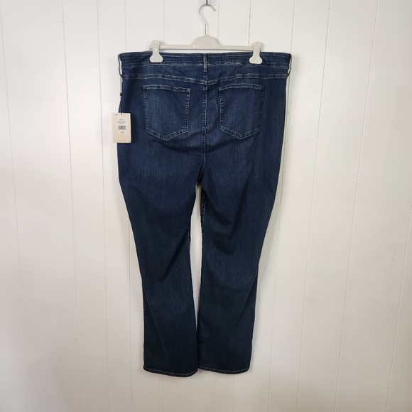 NYDJ Marilyn Straight Crockett Jeans Blue Medium Wash New NWT Size 24W Stretch - Picture 3 of 10